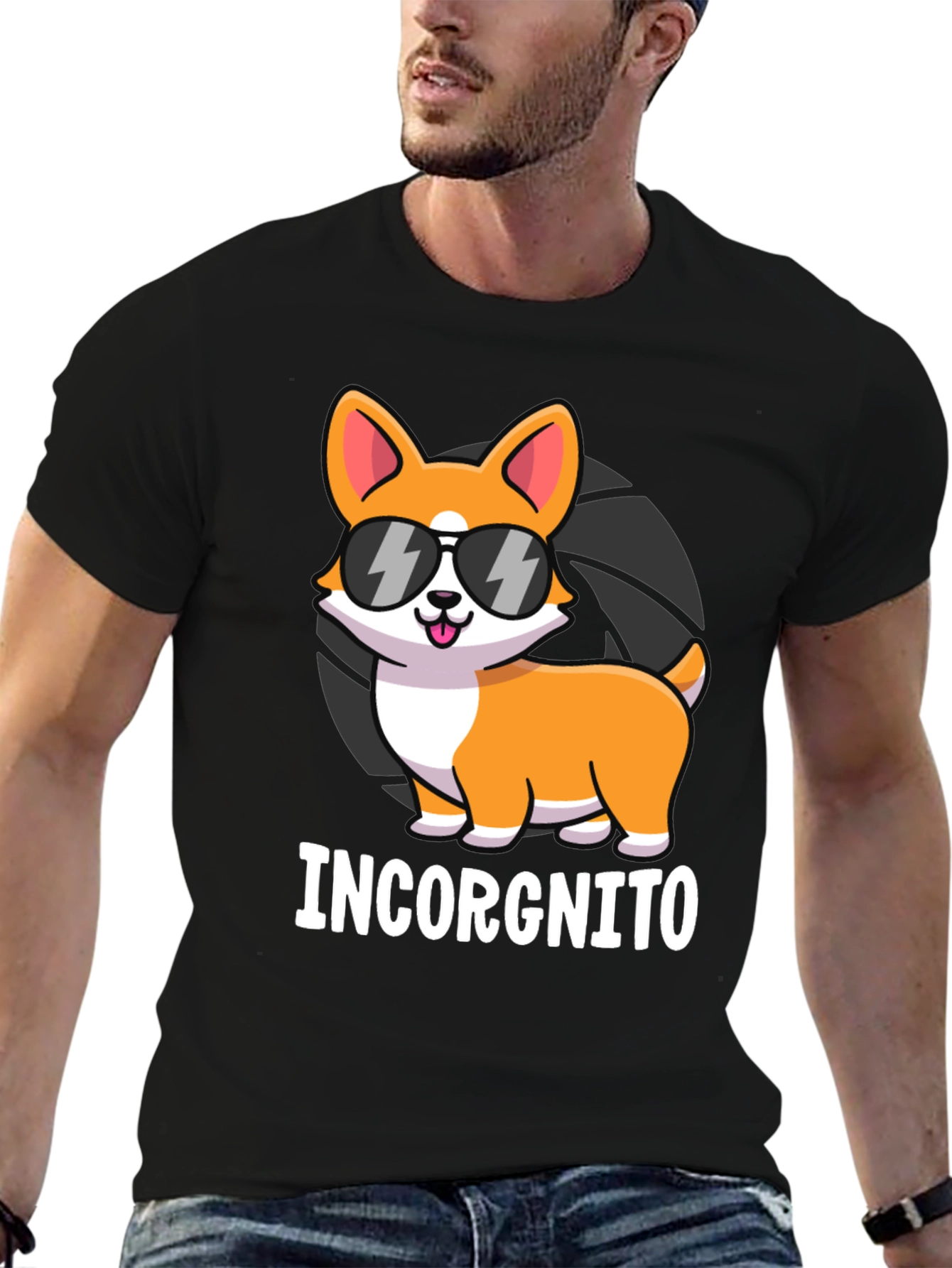 Incorgnito Corgi Graphic T-Shirt