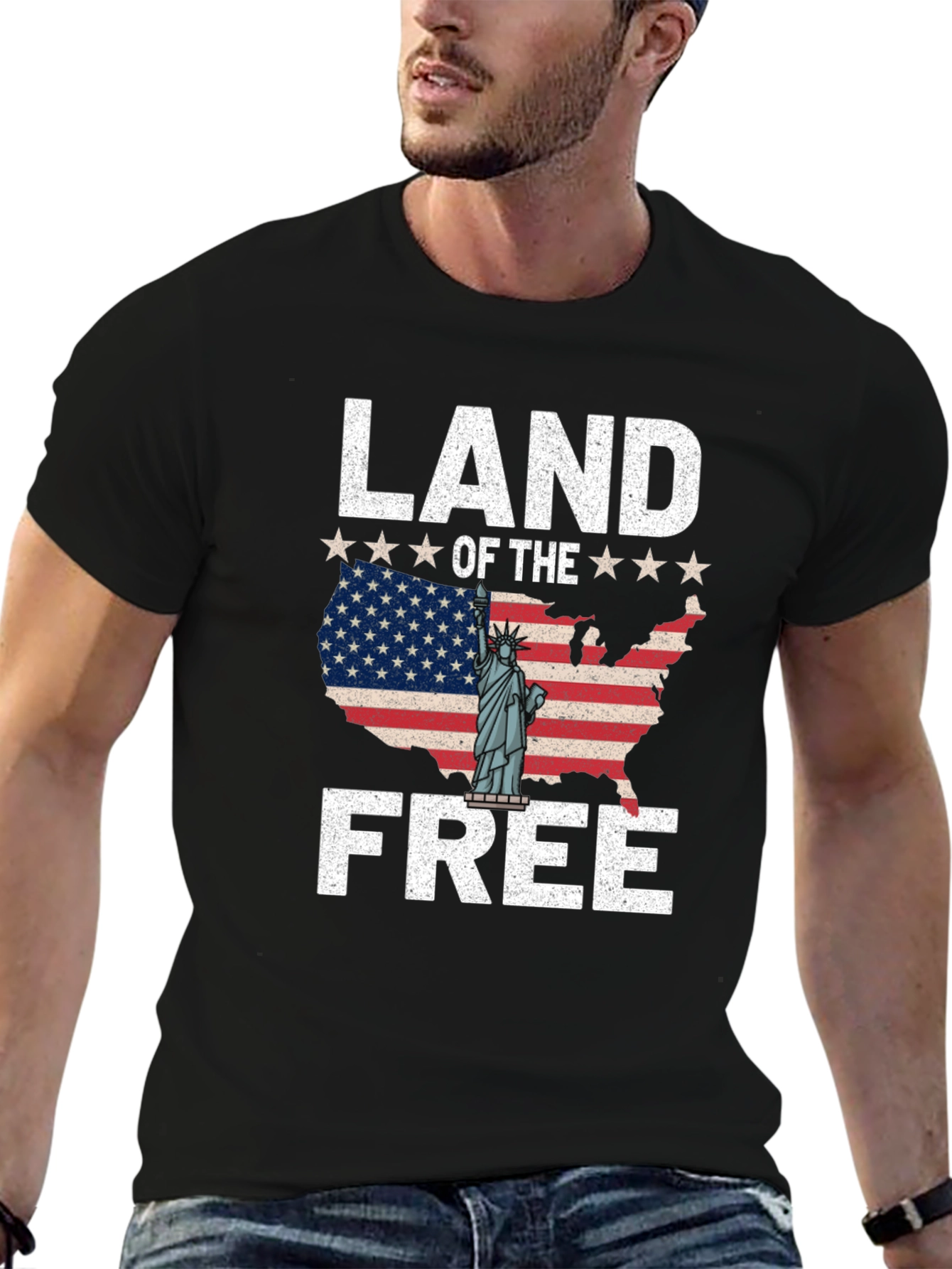Land of the Free Patriotic T-Shirt
