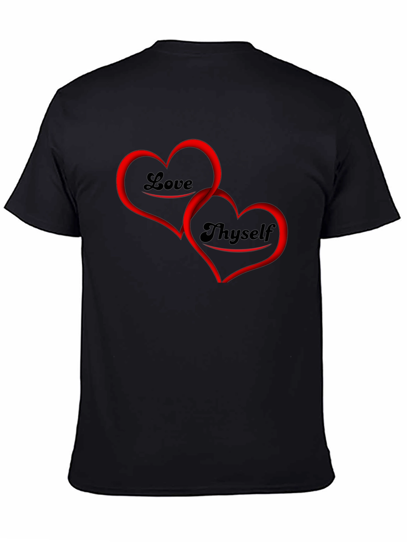 Love Thyself Graphic Tee - Black