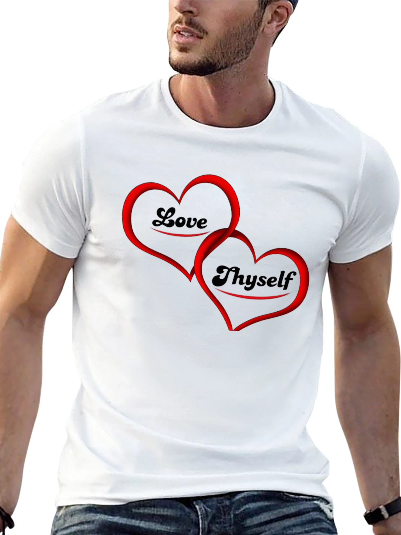 Love Thyself Graphic Tee - Black