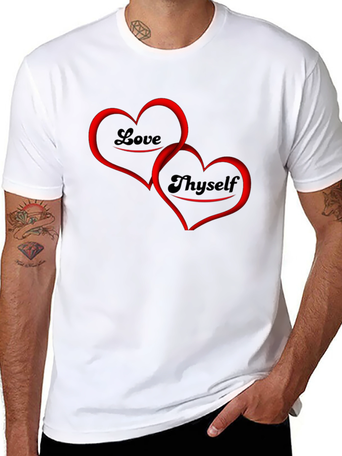 Love Thyself Graphic Tee - Black