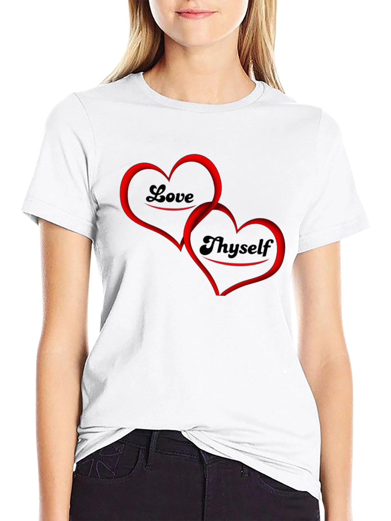 Love Thyself Graphic Tee - Black