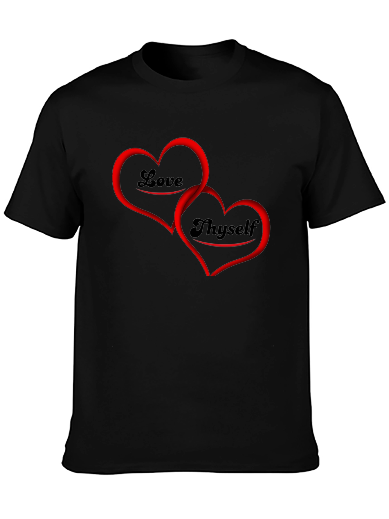 Love Thyself Graphic Tee - Black