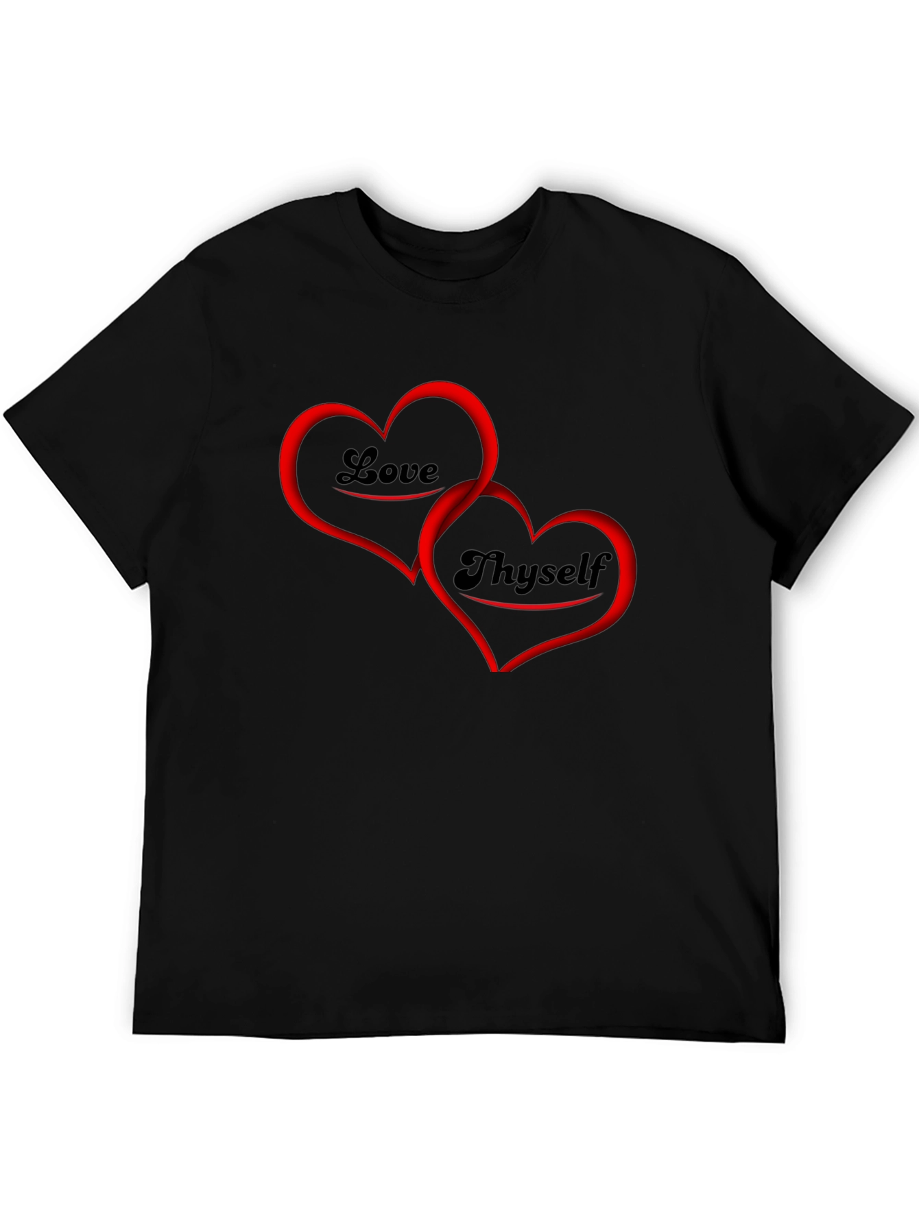 Love Thyself Graphic Tee - Black