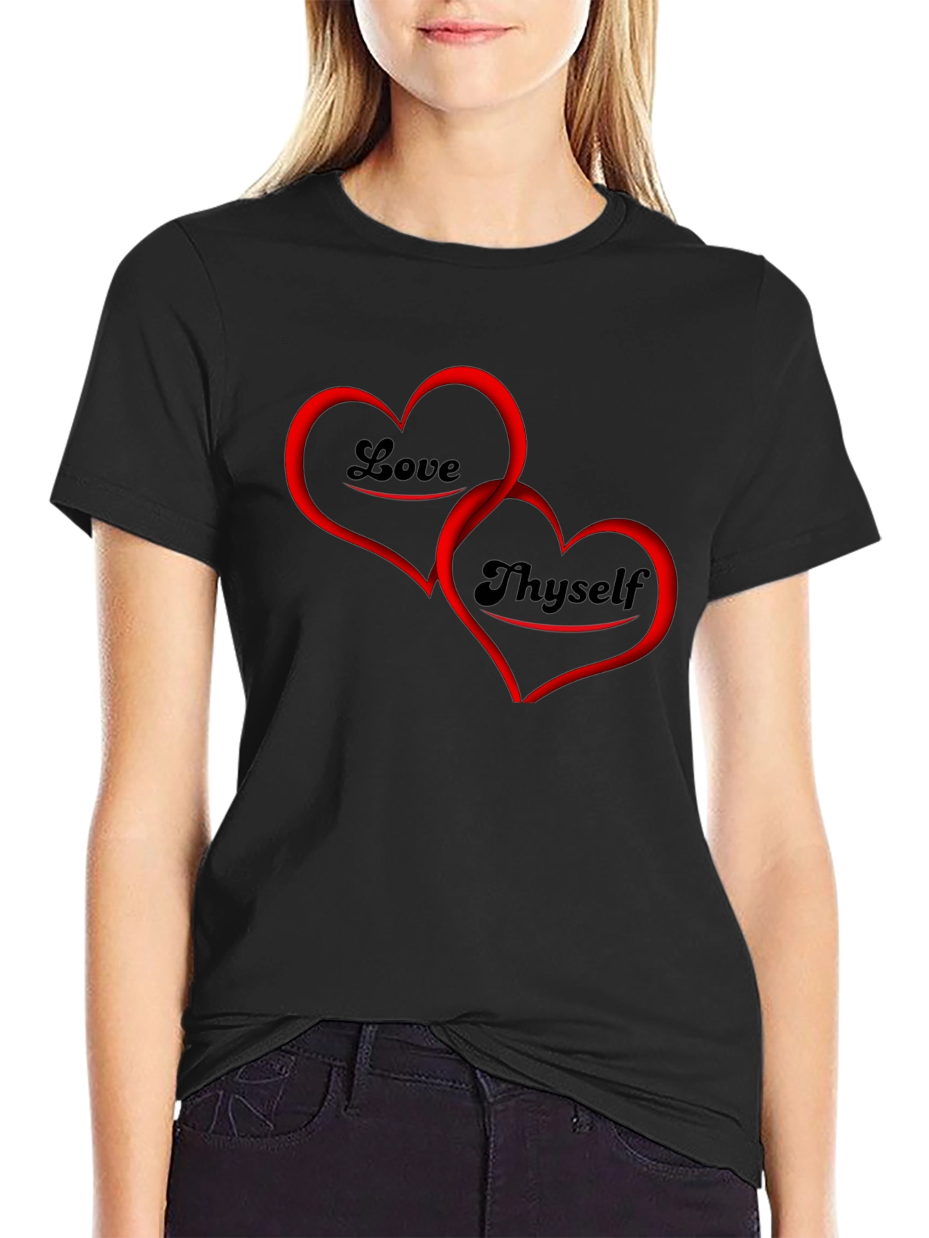 Love Thyself Graphic Tee - Black