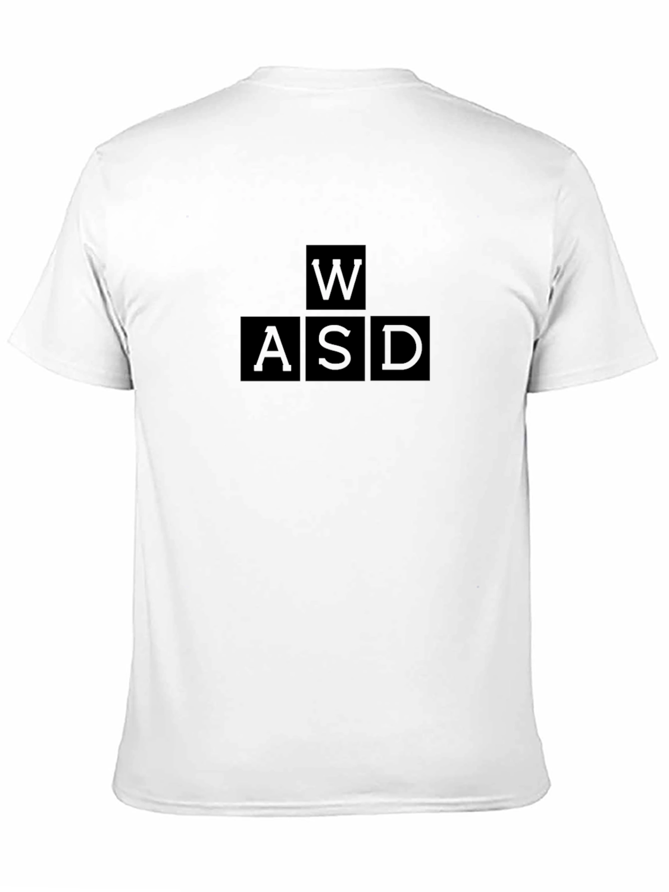 Gamer WASD Keys T-Shirt - Black