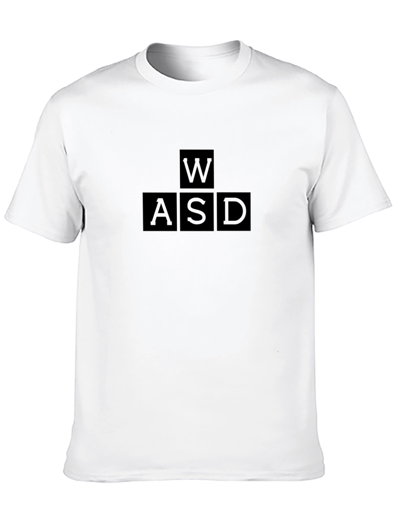 Gamer WASD Keys T-Shirt - Black