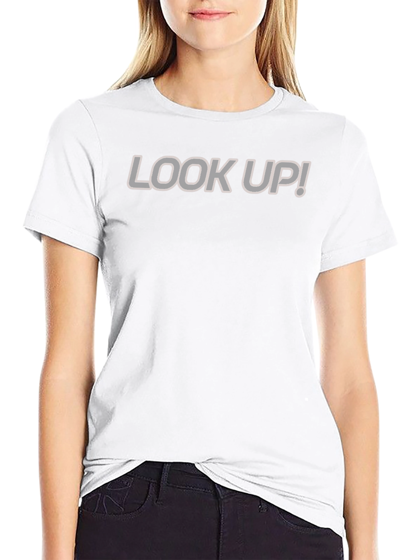 Look Up! Graphic Print Tee - Mens Casual Shirt