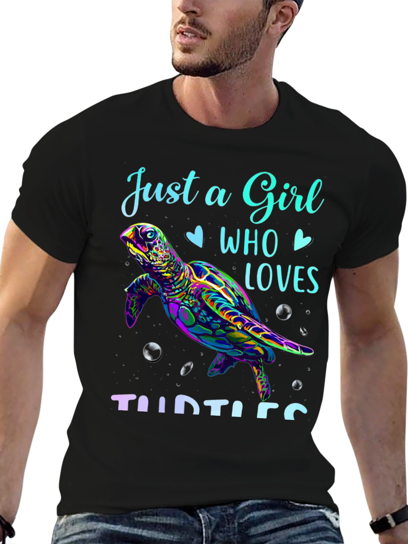 Just A Girl Who Loves Turtles Graphic Tee