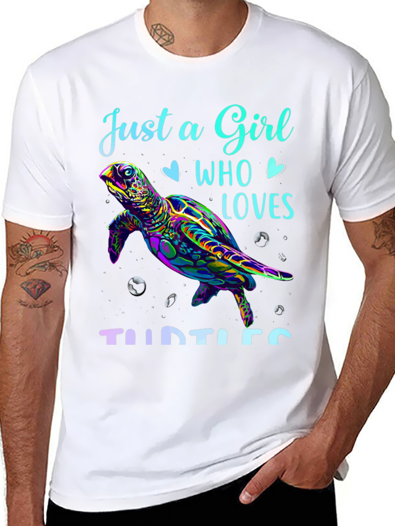 Just A Girl Who Loves Turtles Graphic Tee