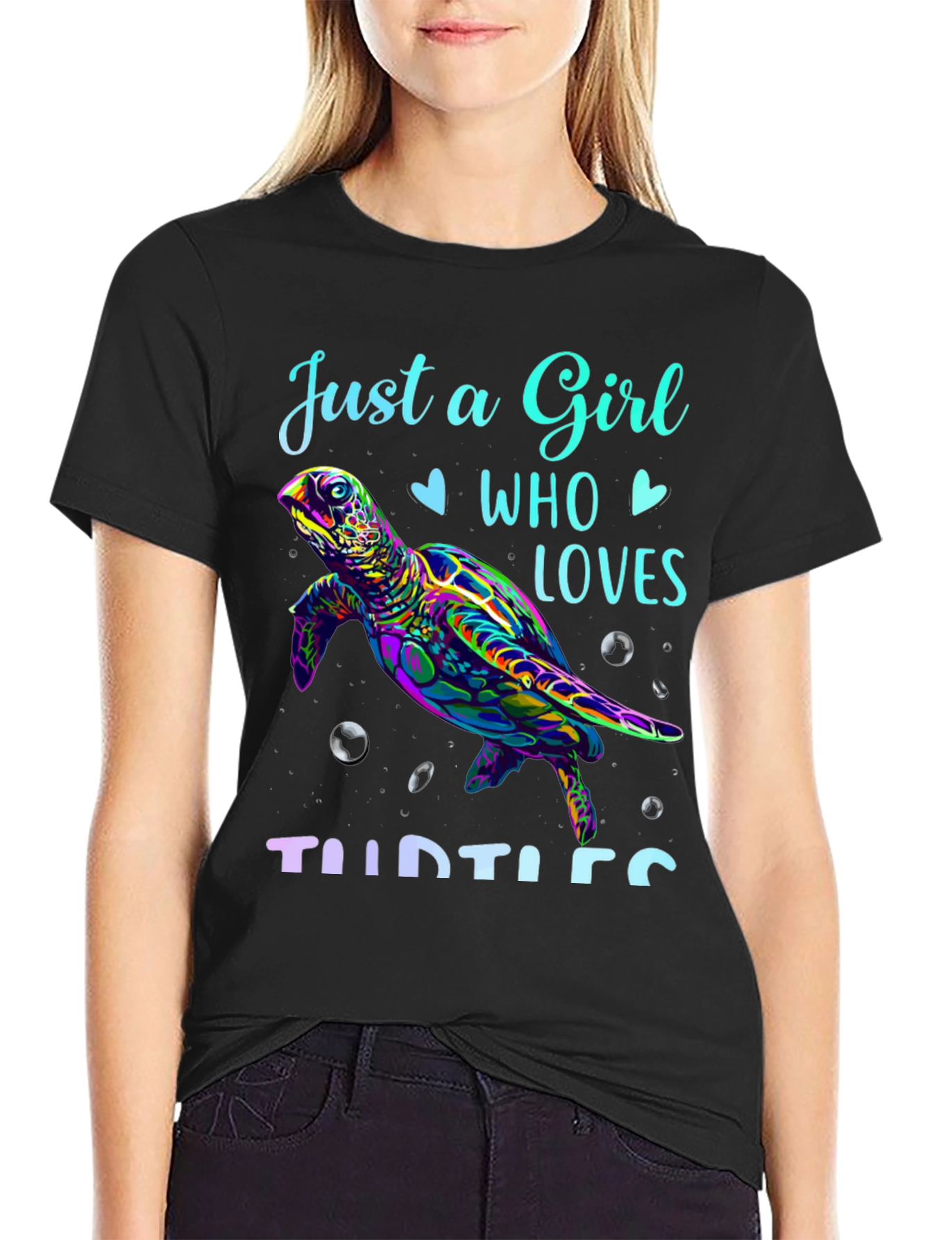Just A Girl Who Loves Turtles Graphic Tee