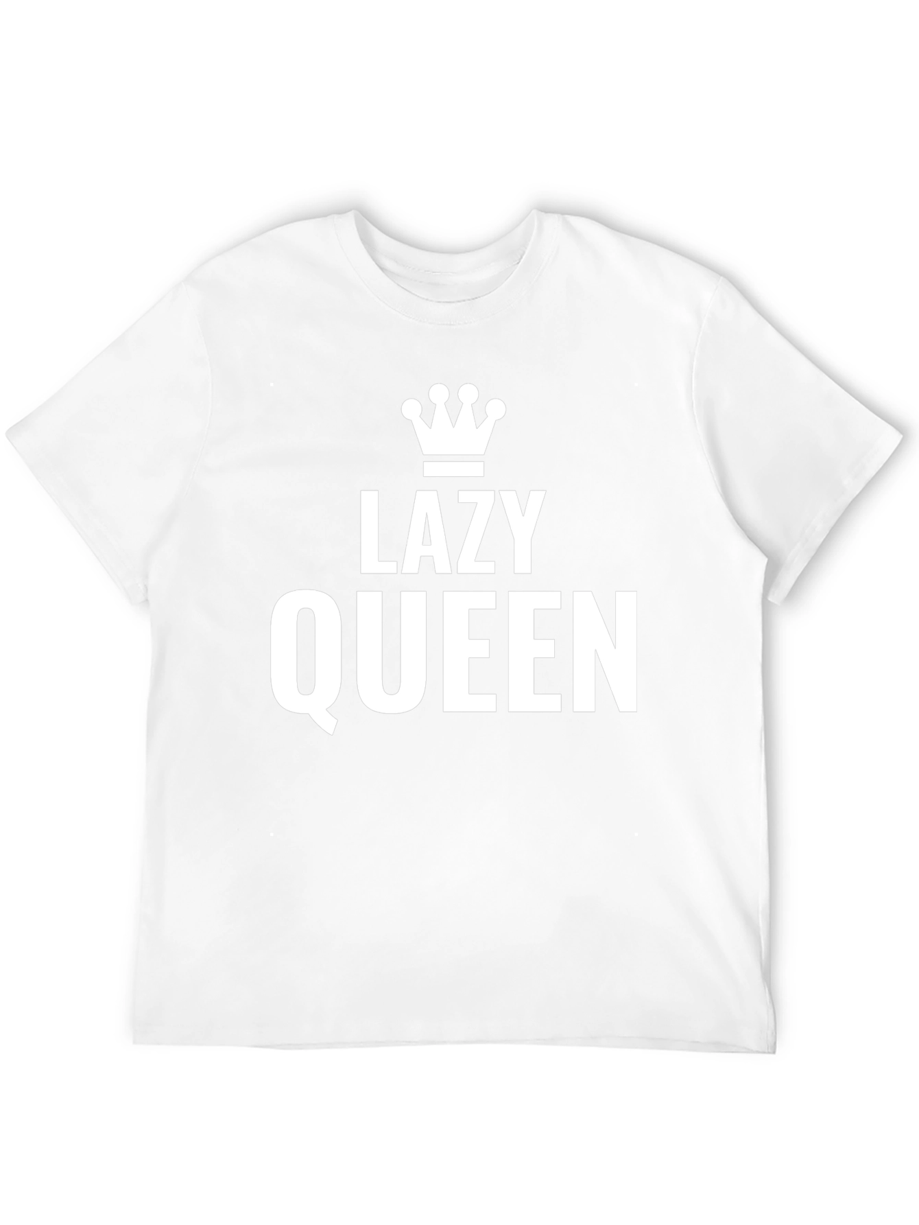 Lazy Queen Graphic Tee - Unisex Black T-Shirt