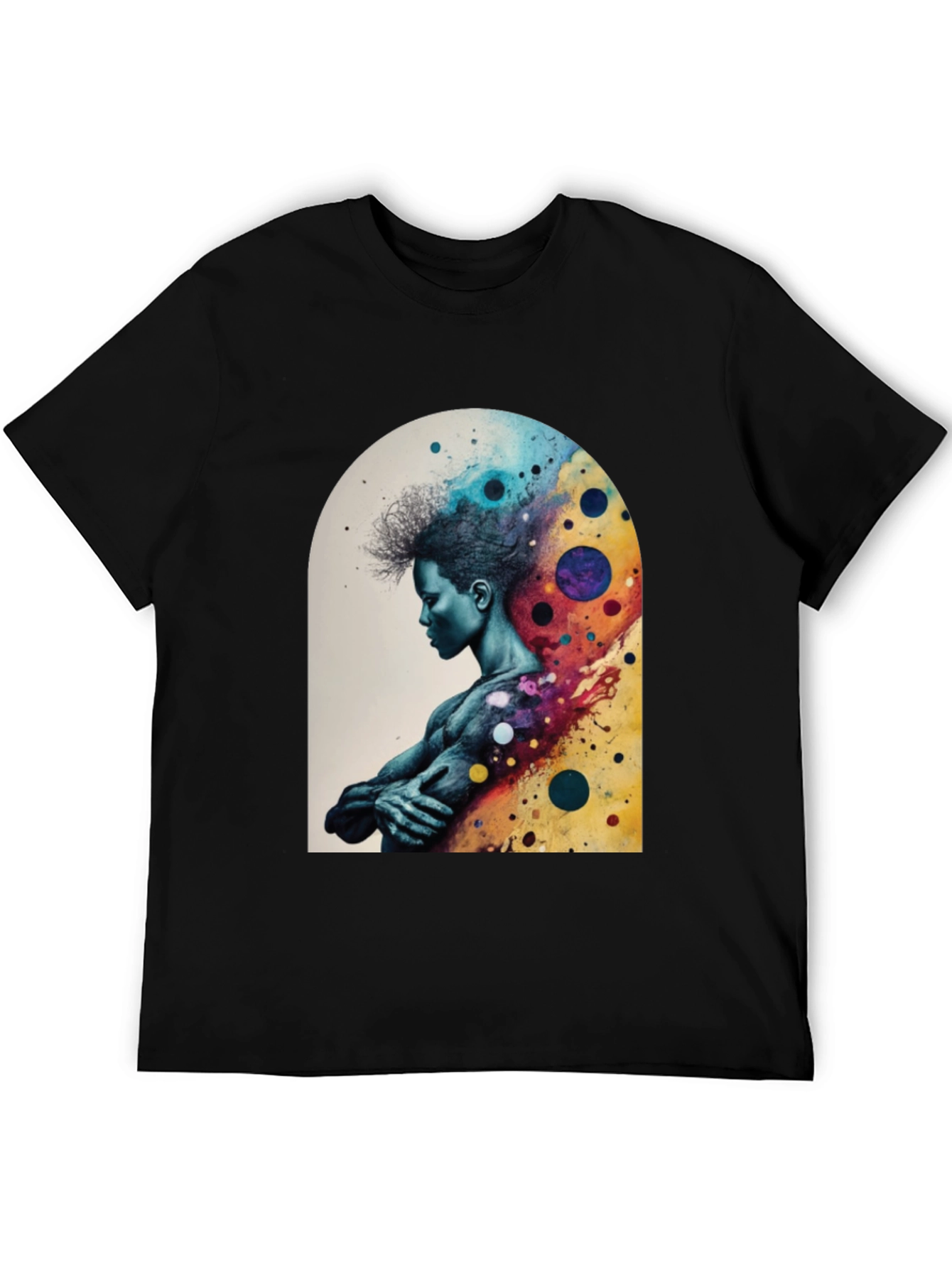 Abstract Man Graphic Tee - Stylish Comfort