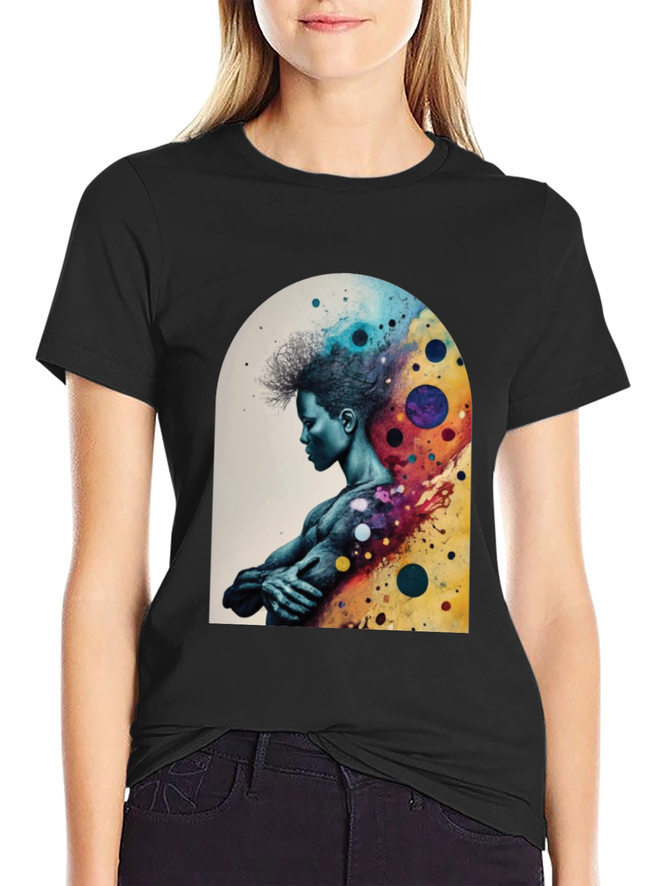 Abstract Man Graphic Tee - Stylish Comfort