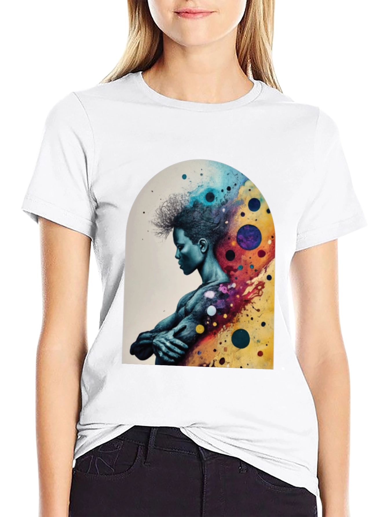 Abstract Man Graphic Tee - Stylish Comfort