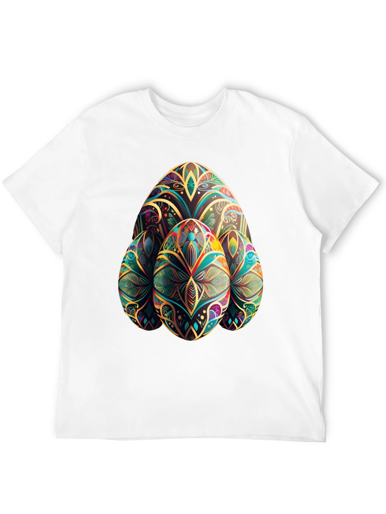 Easter Egg Art T-Shirt - Black