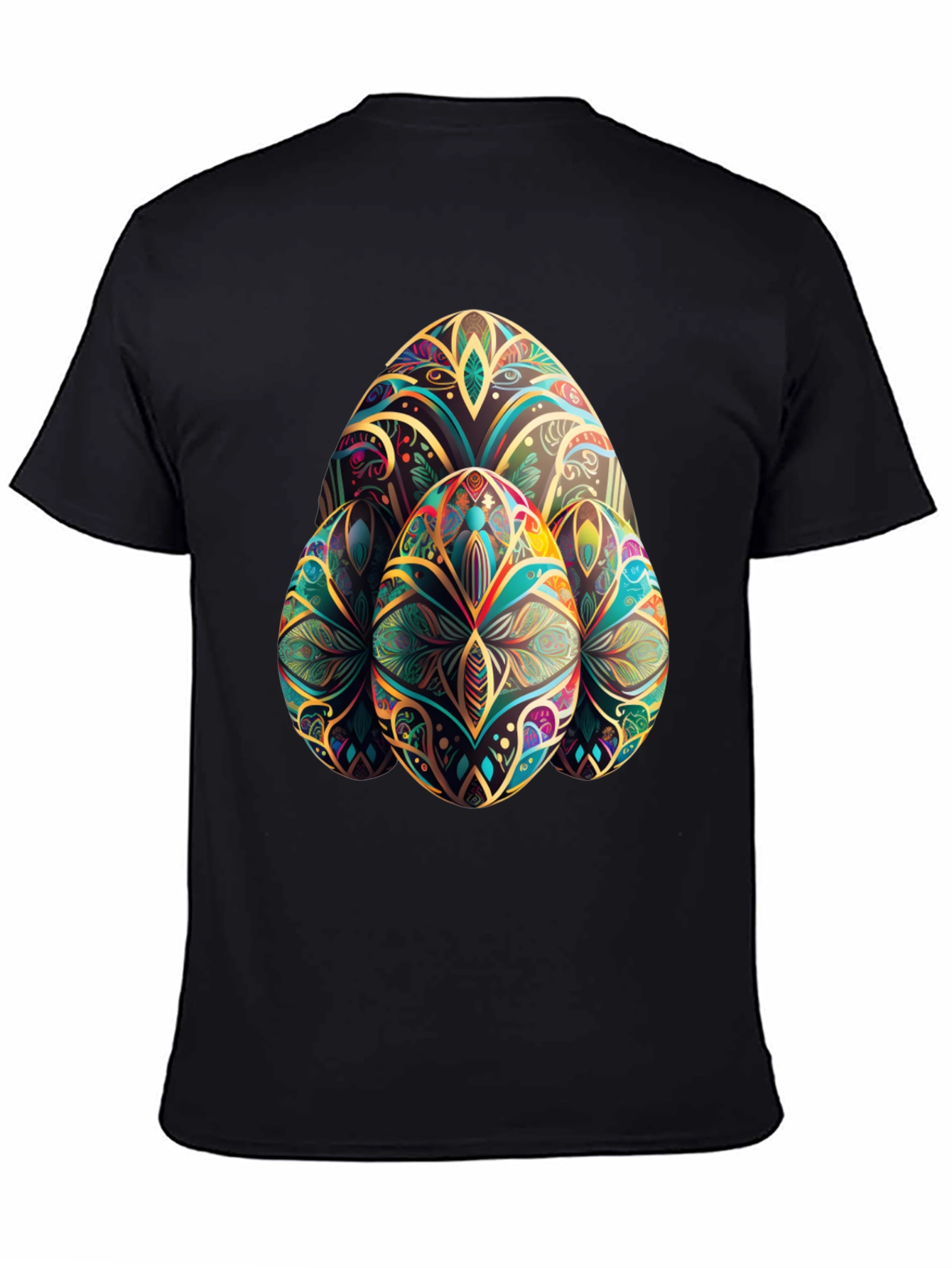 Easter Egg Art T-Shirt - Black