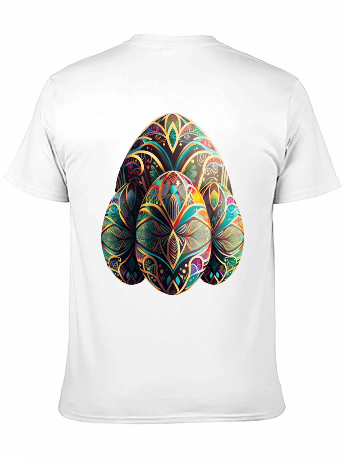 Easter Egg Art T-Shirt - Black