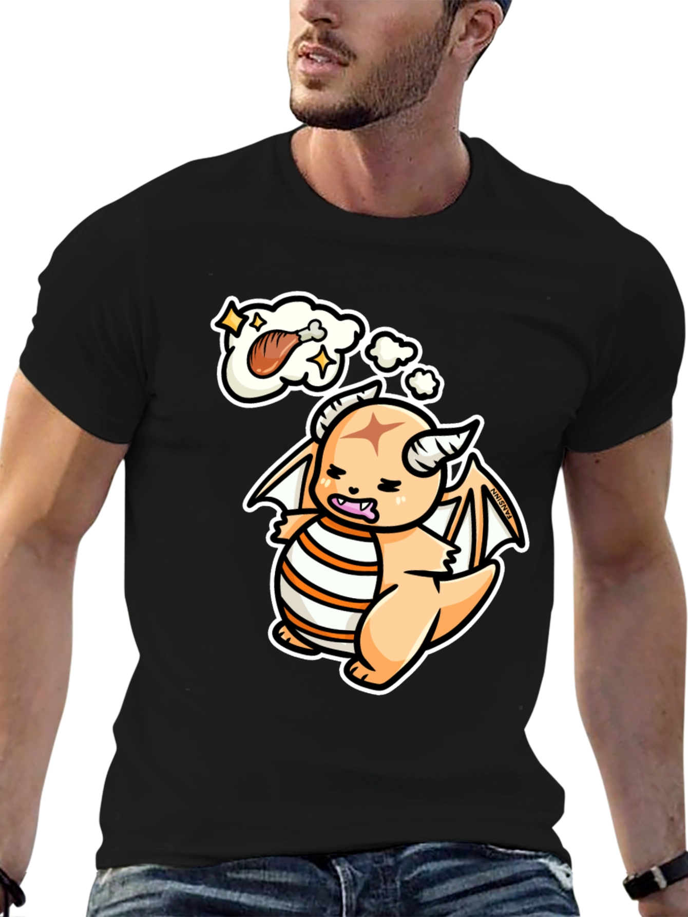 Hungry Dragon Graphic T-Shirt