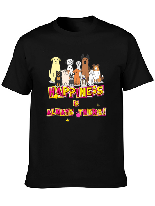 Happiness Dog Breed Graphic T-Shirt