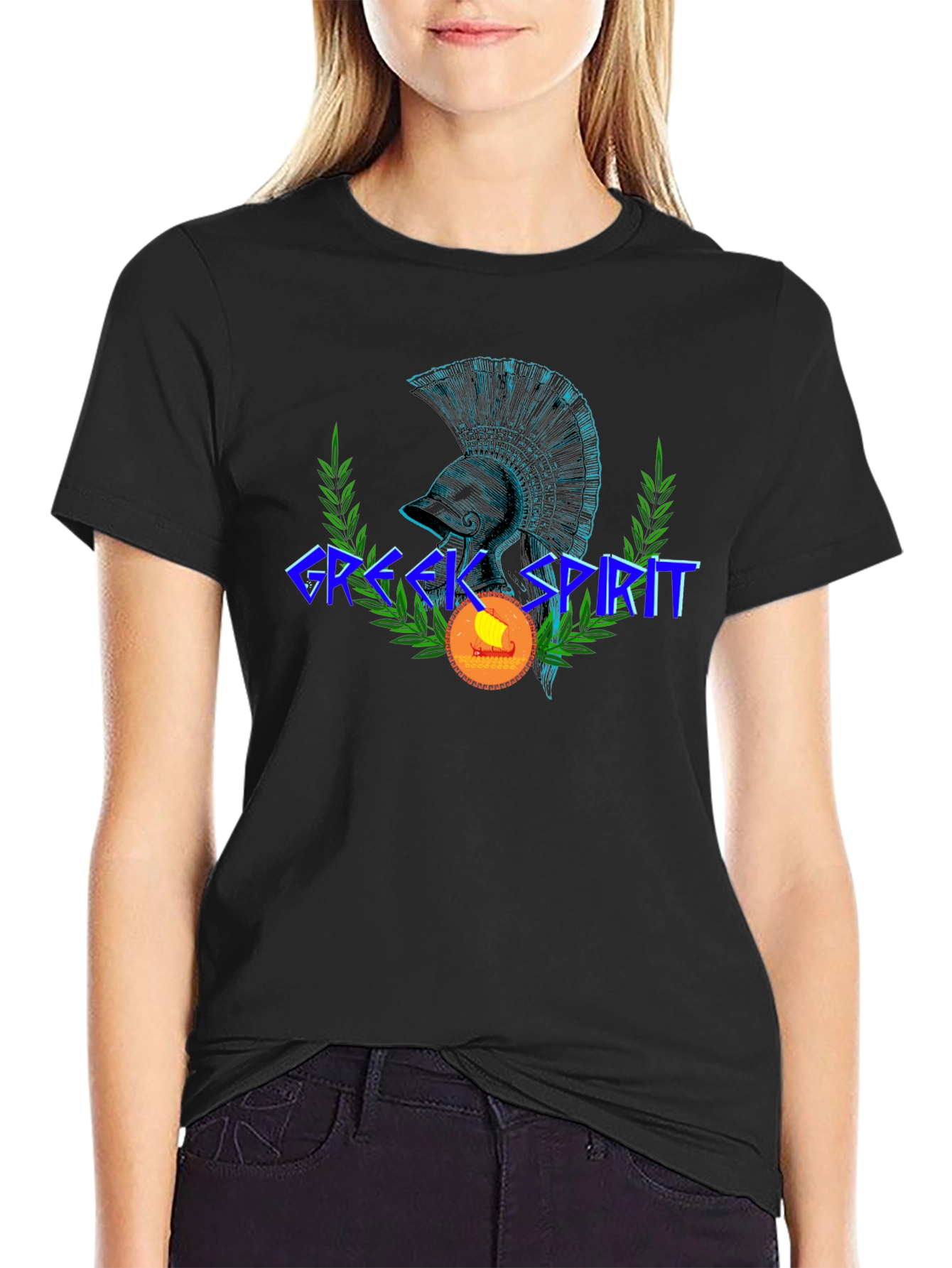 Greek Spirit Graphic T-Shirt