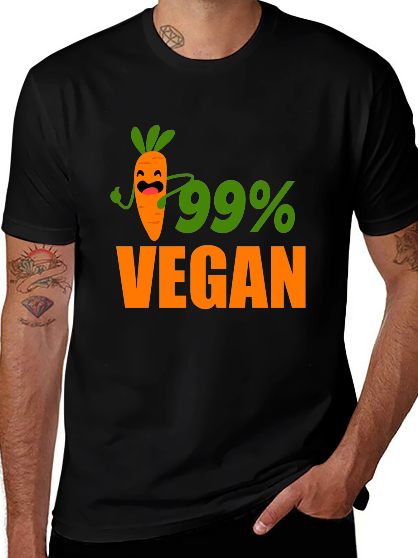 99% Vegan Graphic T-Shirt - Soft Cotton Tee