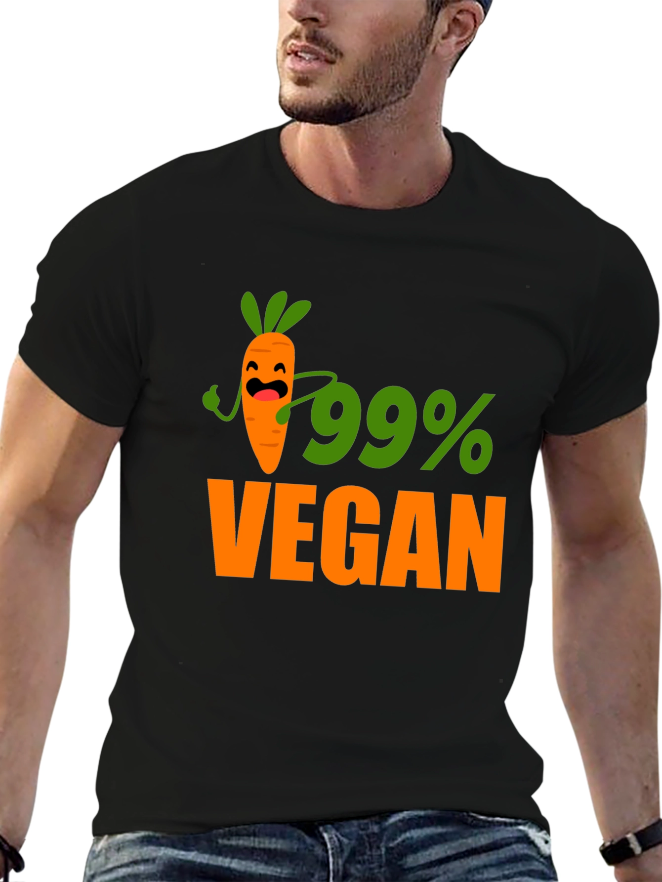 99% Vegan Graphic T-Shirt - Soft Cotton Tee