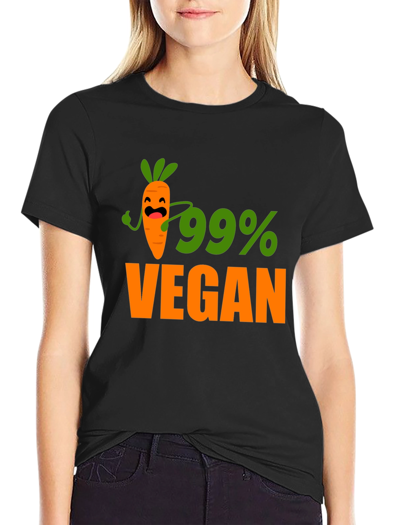 99% Vegan Graphic T-Shirt - Soft Cotton Tee