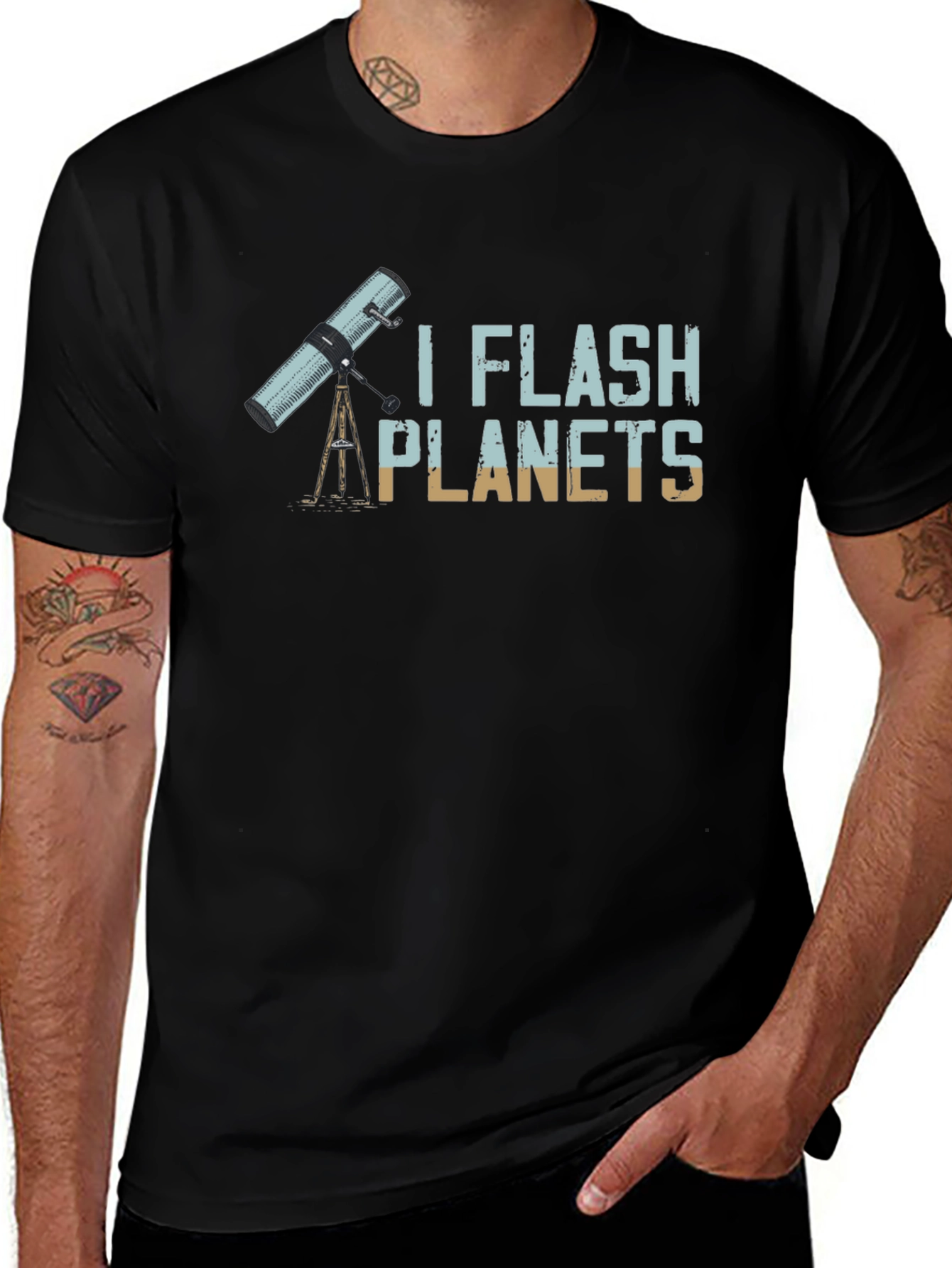 I Flash Planets Graphic Tee