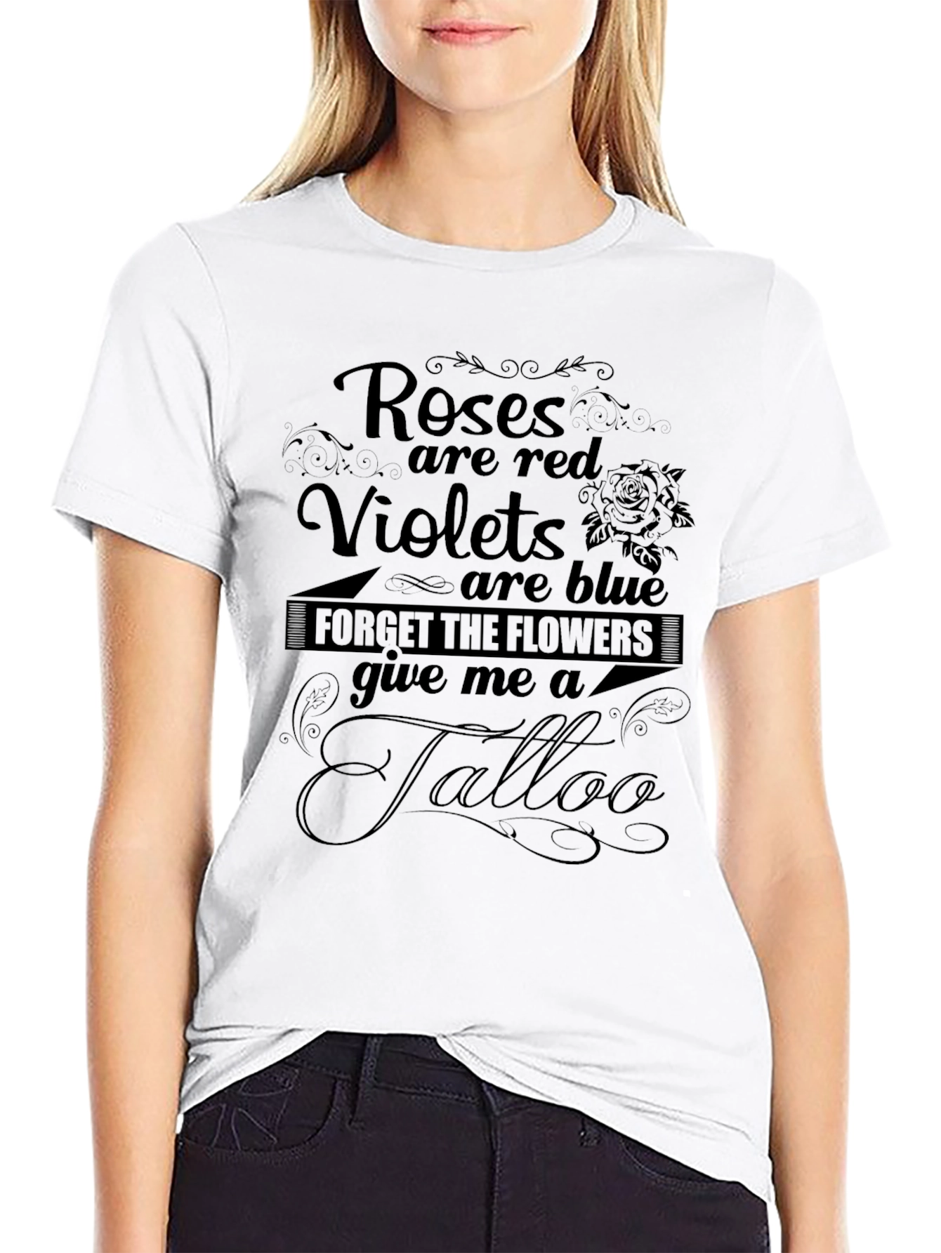 Roses are Red Tattoo Graphic T-Shirt