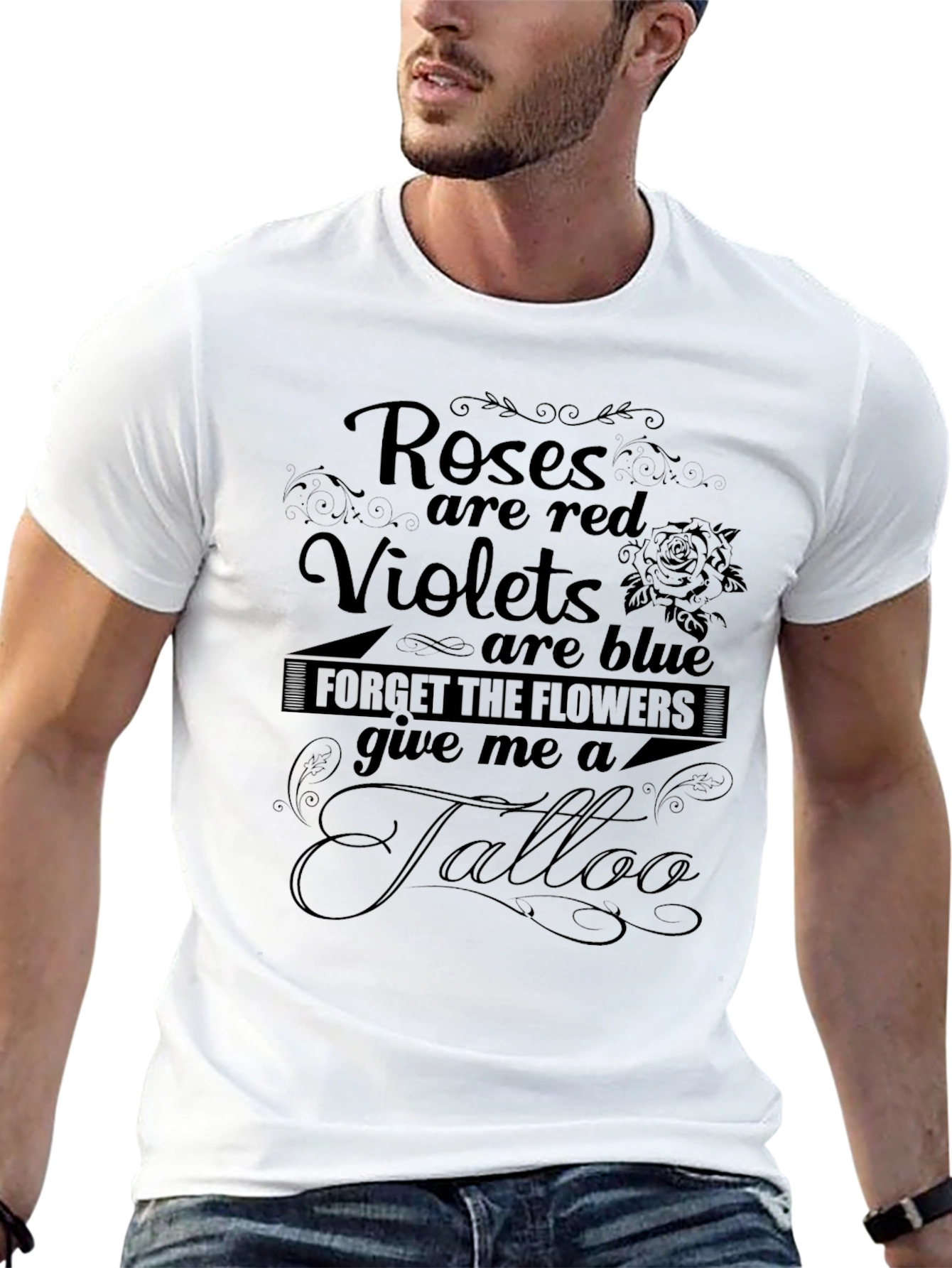 Roses are Red Tattoo Graphic T-Shirt