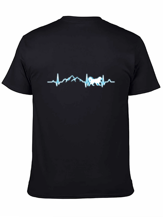 Mountain Dog Heartbeat T-Shirt - Black