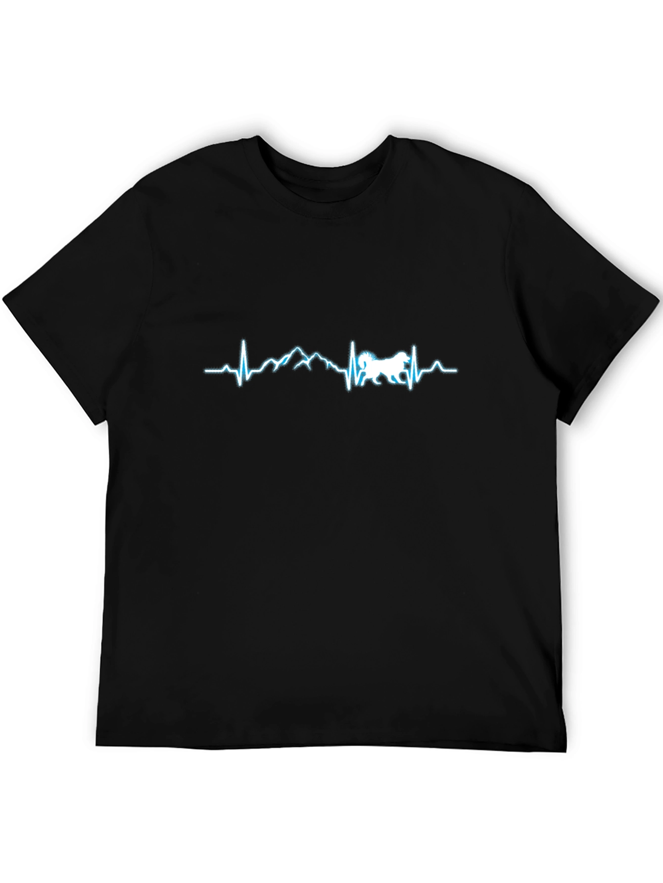 Mountain Dog Heartbeat T-Shirt - Black