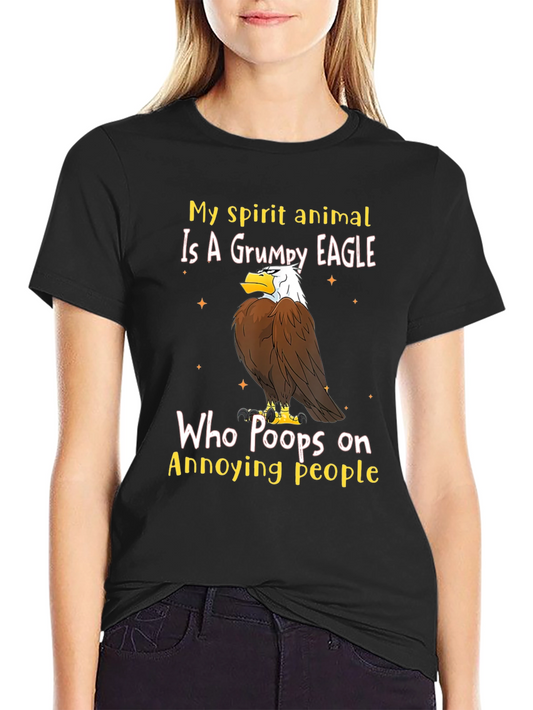 Grumpy Eagle T-Shirt - Annoying People Humor Tee