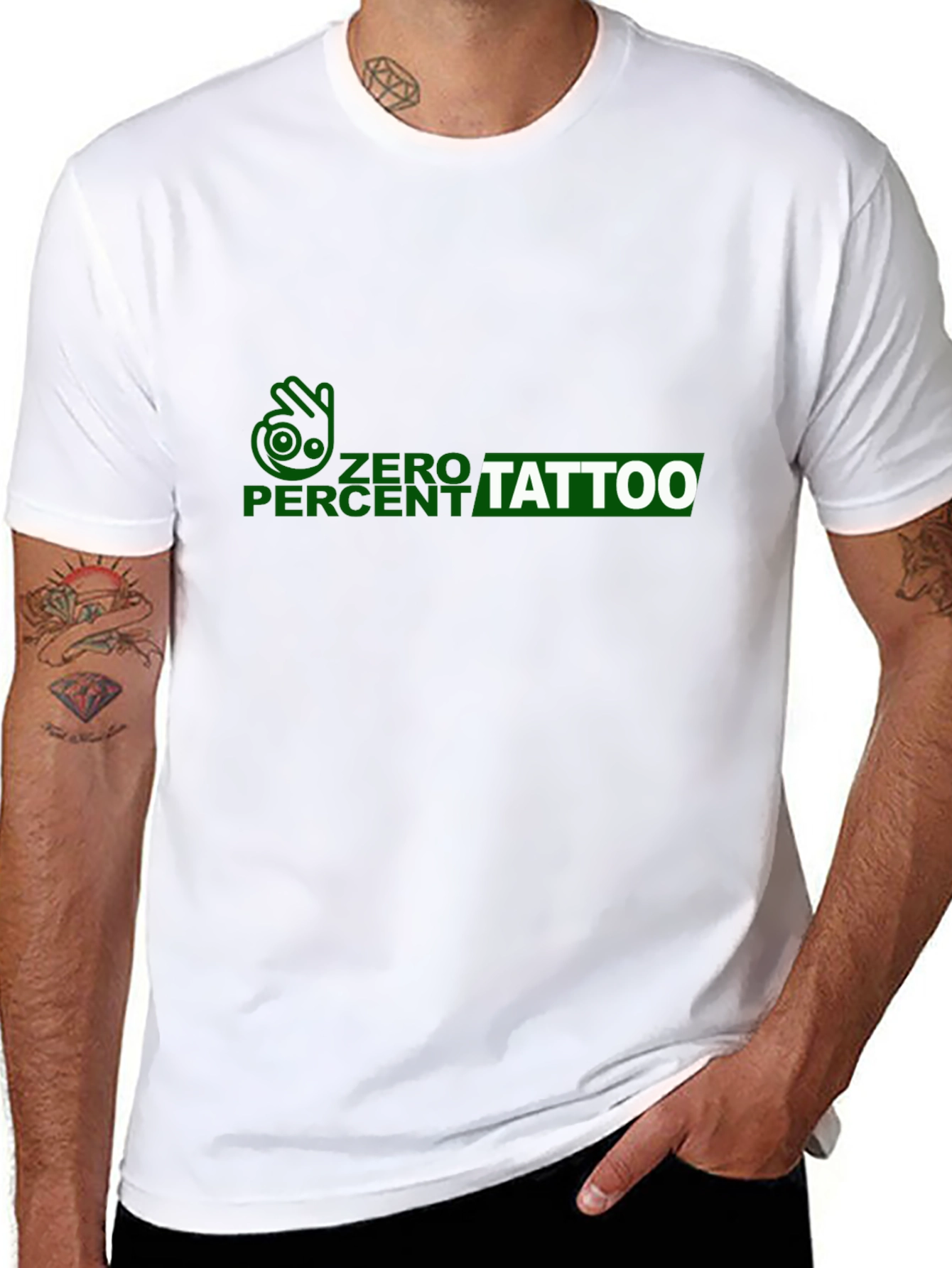 Zero Percent Tattoo Novelty T-Shirt
