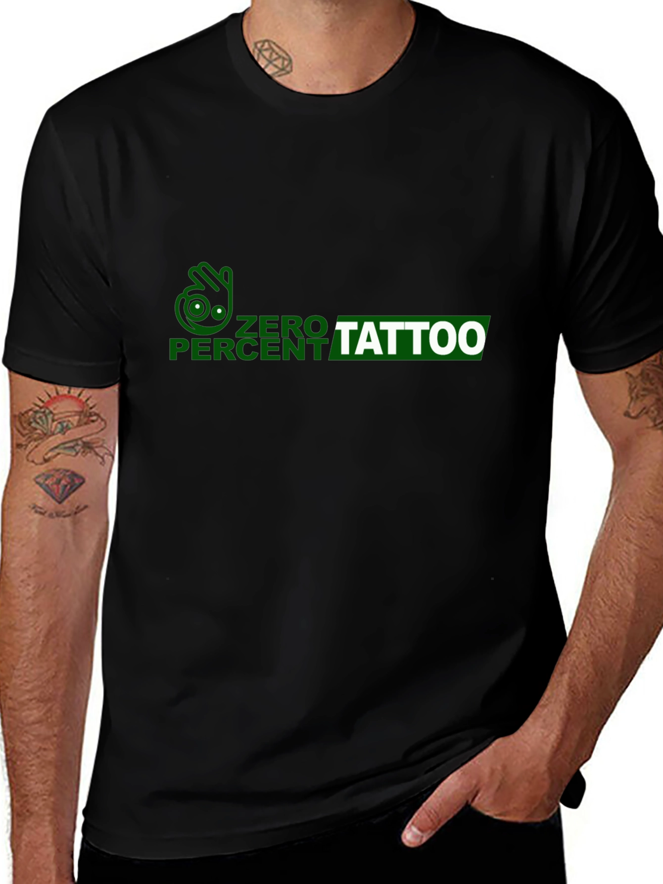 Zero Percent Tattoo Novelty T-Shirt