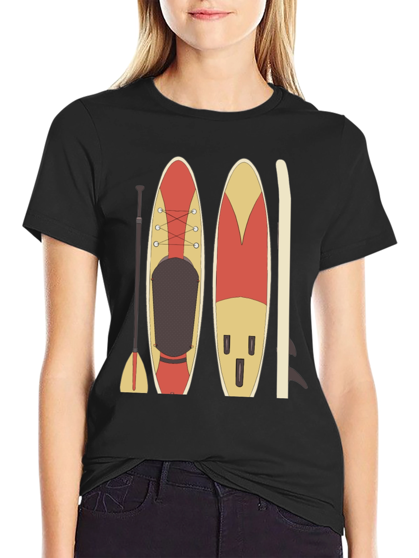 Paddle Board T-Shirt: Surfs Up!