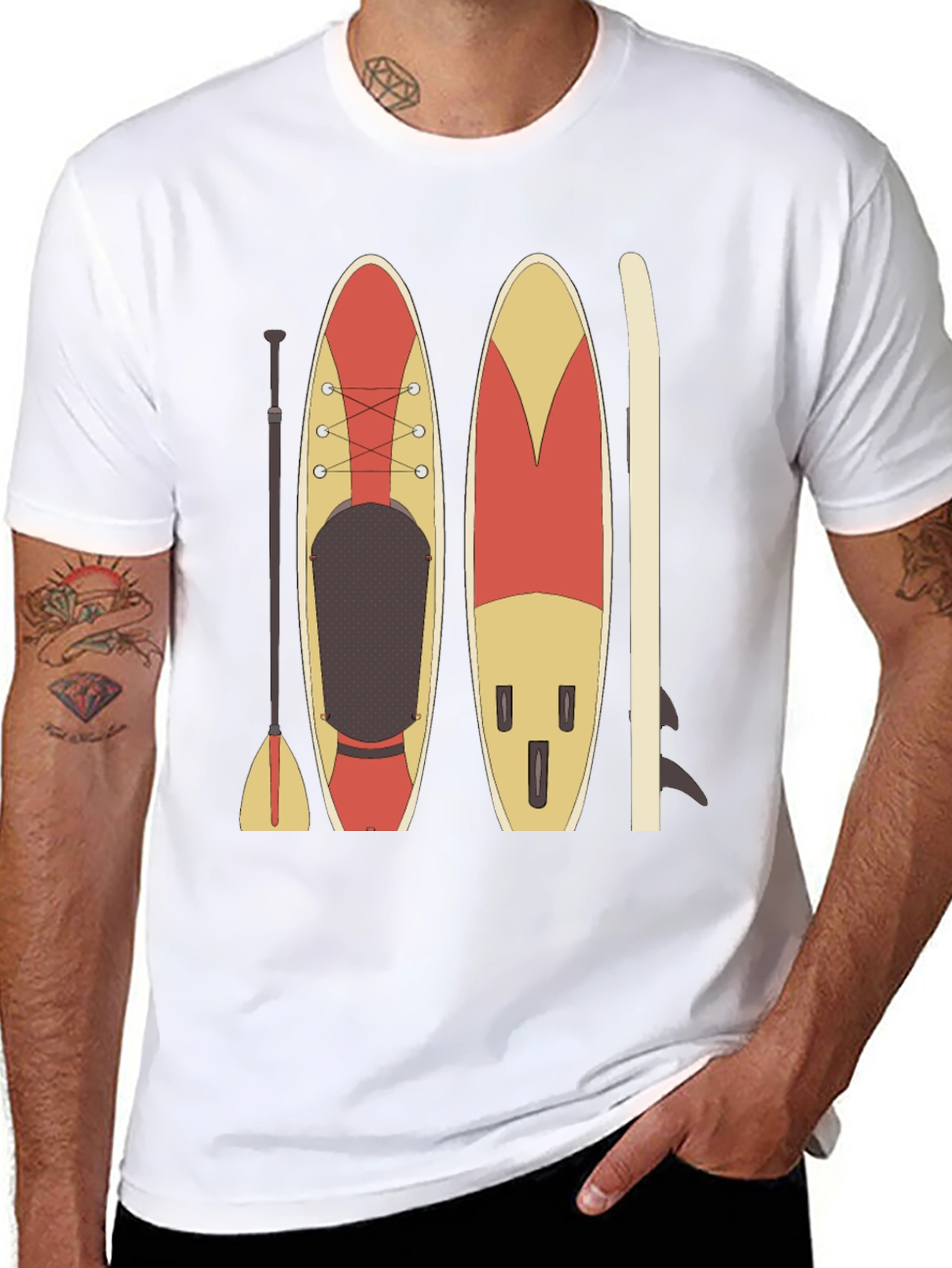 Paddle Board T-Shirt: Surfs Up!