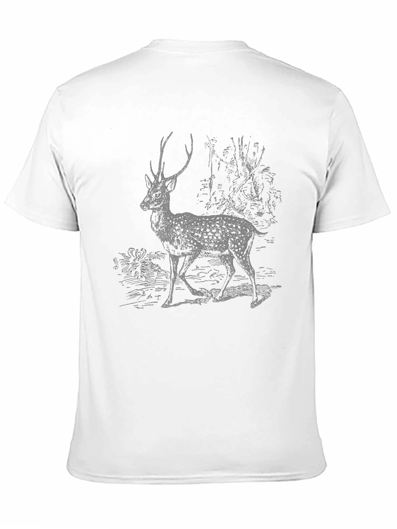 Deer Graphic Print T-Shirt