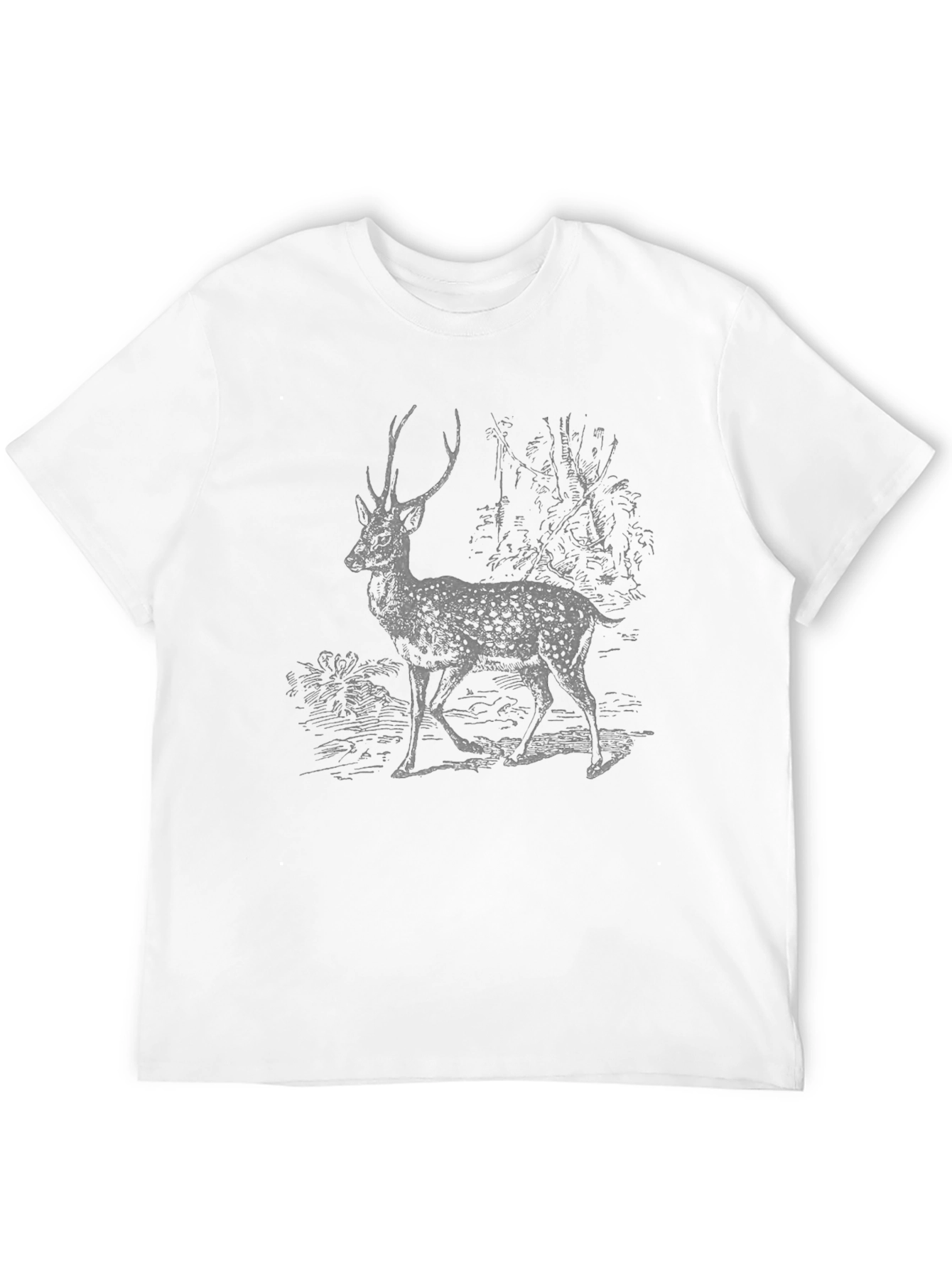 Deer Graphic Print T-Shirt