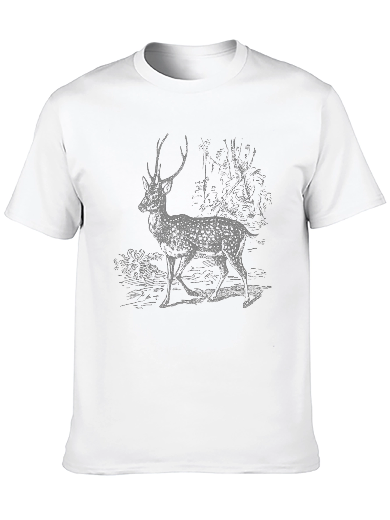 Deer Graphic Print T-Shirt