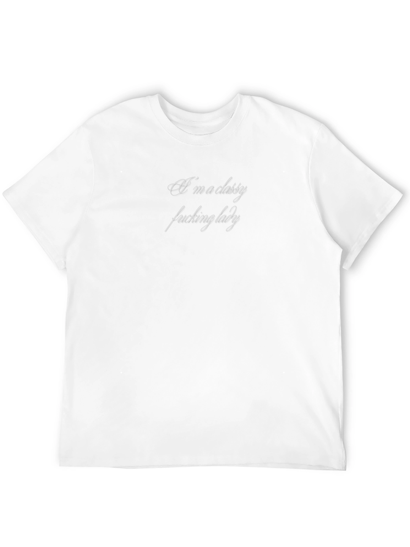 Classy Lady Black T-Shirt - Bold Statement Tee