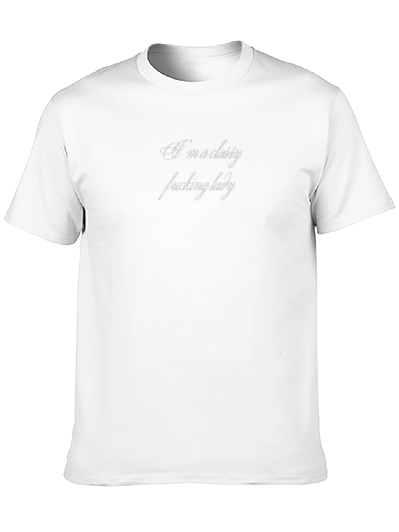 Classy Lady Black T-Shirt - Bold Statement Tee