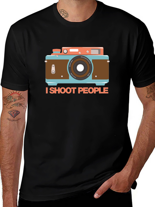 I Shoot People Camera Graphic T-Shirt