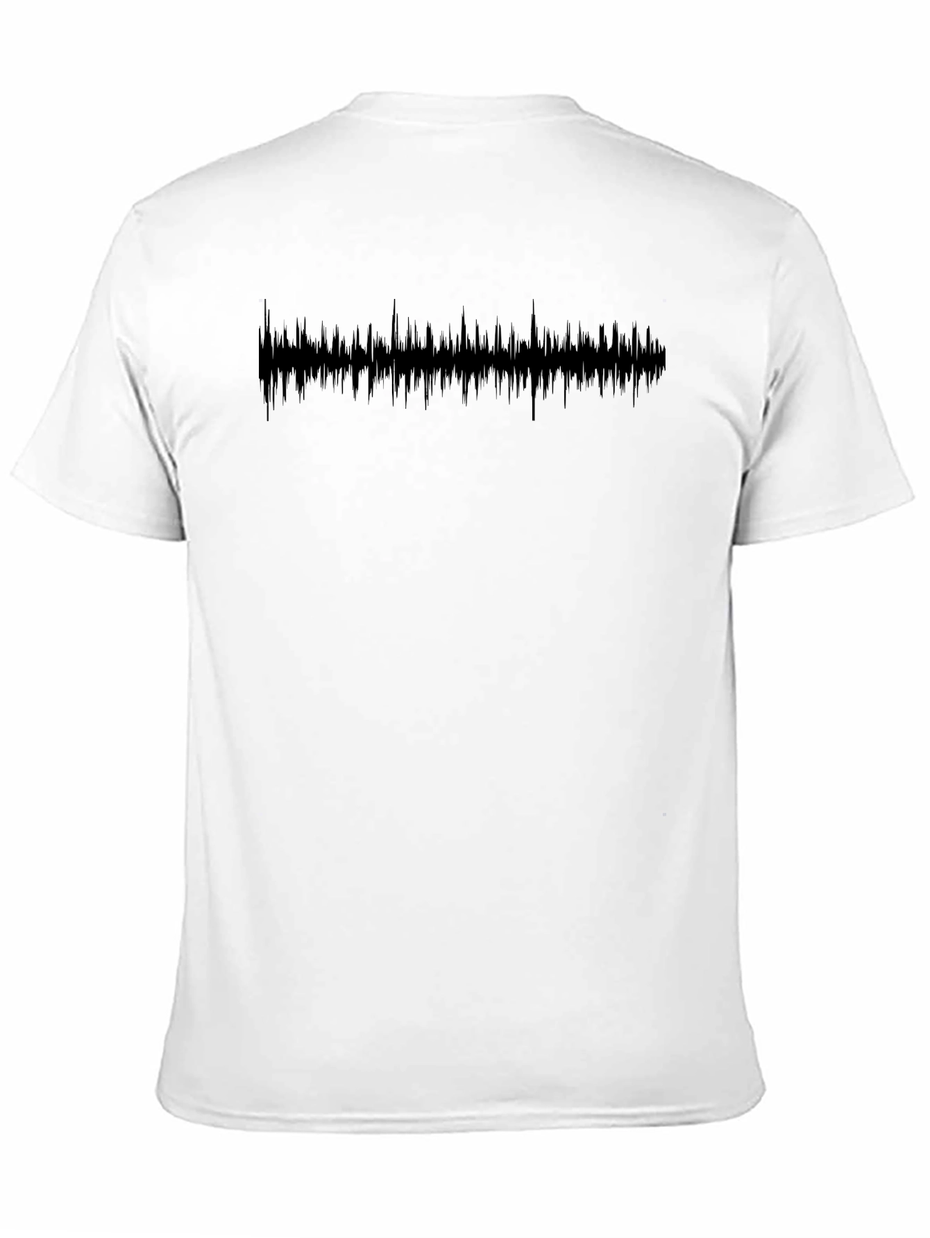 Sound Wave Graphic Black T-Shirt