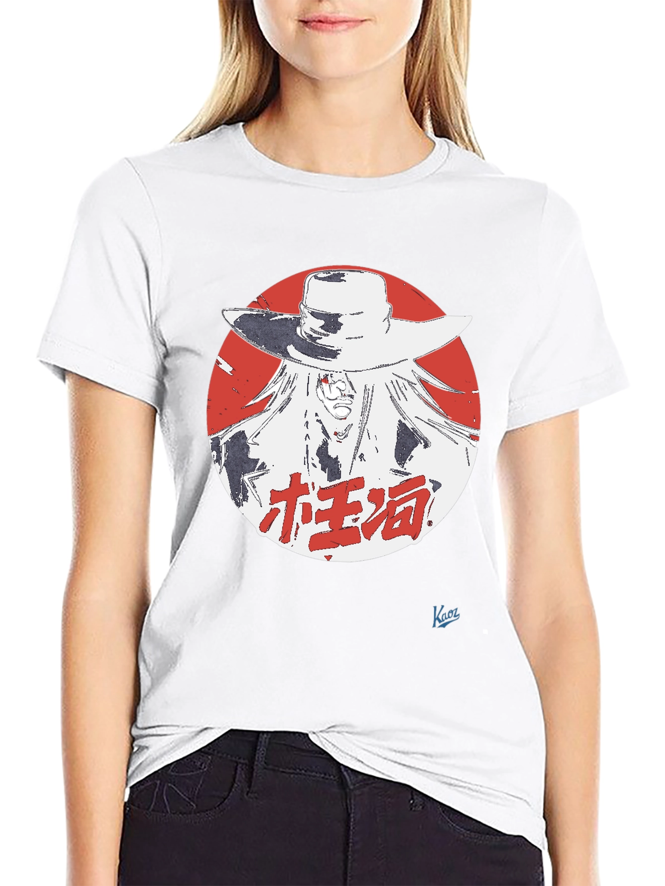 Anime Character Graphic Black T-Shirt