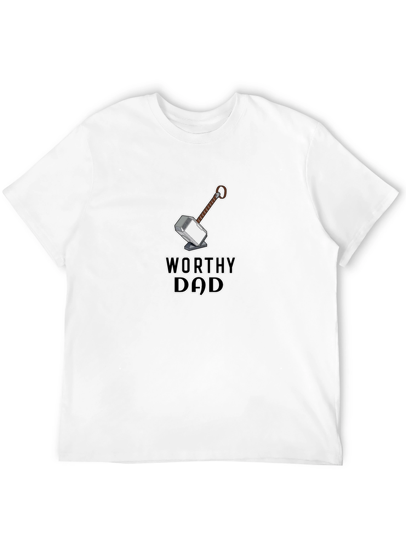 Worthy Dad Black Graphic Tee