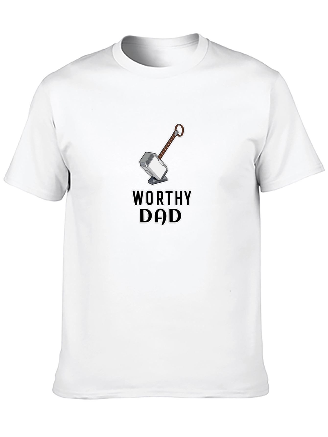 Worthy Dad Black Graphic Tee