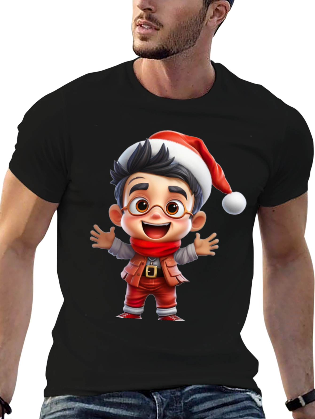 Festive Cartoon Character T-Shirt