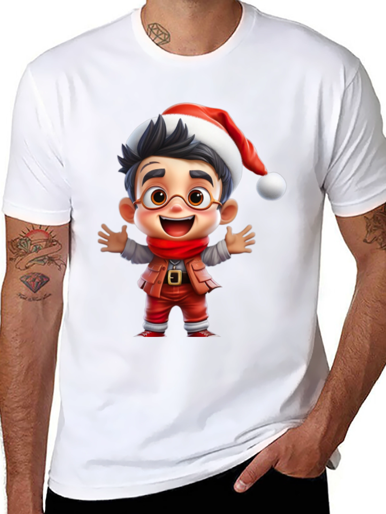 Festive Cartoon Character T-Shirt